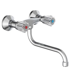 SCHÜTTE Grifo mezclador de lavabo bimando BRILLANT cromo de , Grifos - Ref: Foro24-435070, Precio: 50,65 €, Descuento: %