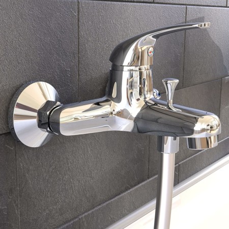 SCHÜTTE Grifo mezclador de bañera ATHOS cromado de , Grifos - Ref: Foro24-438654, Precio: 46,50 €, Descuento: %