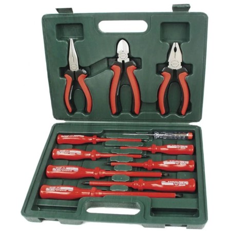 Brüder Mannesmann Set de destornilladores y alicates VDE 11 uds 11240 de , Juegos de herramientas manuales - Ref: Foro24-4085...