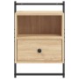 Mesita de noche de pared roble Sonoma 40x30x61 cm de , Mesitas de noche - Ref: Foro24-833435, Precio: 44,15 €, Descuento: %