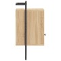 Mesita de noche de pared roble Sonoma 40x30x61 cm de , Mesitas de noche - Ref: Foro24-833435, Precio: 44,15 €, Descuento: %