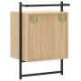 Mesita de noche de pared roble Sonoma 40x30x61 cm de , Mesitas de noche - Ref: Foro24-833435, Precio: 44,15 €, Descuento: %
