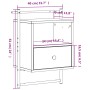 Mesita de noche de pared roble Sonoma 40x30x61 cm de , Mesitas de noche - Ref: Foro24-833435, Precio: 44,15 €, Descuento: %