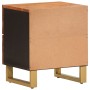 Mesitas de noche 2 uds madera maciza de mango marrón y negro de , Mesitas de noche - Ref: Foro24-356782, Precio: 122,14 €, De...