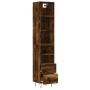 Aparador de madera contrachapada roble ahumado 34,5x34x180 cm de , Aparadores - Ref: Foro24-3189762, Precio: 91,71 €, Descuen...