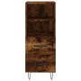 Aparador de madera contrachapada roble ahumado 34,5x34x180 cm de , Aparadores - Ref: Foro24-3189762, Precio: 91,71 €, Descuen...