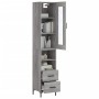 Aparador alto madera contrachapada gris Sonoma 34,5x34x180 cm de , Aparadores - Ref: Foro24-3199303, Precio: 117,30 €, Descue...