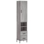 Aparador alto madera contrachapada gris Sonoma 34,5x34x180 cm de , Aparadores - Ref: Foro24-3198927, Precio: 117,31 €, Descue...