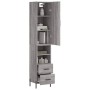 Aparador alto madera contrachapada gris Sonoma 34,5x34x180 cm de , Aparadores - Ref: Foro24-3198927, Precio: 117,31 €, Descue...