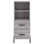 Aparador alto madera contrachapada gris Sonoma 34,5x34x180 cm de , Aparadores - Ref: Foro24-3198927, Precio: 117,31 €, Descue...