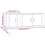 Set de muebles de TV 2 pzas madera contrachapada blanco brillo de , Muebles TV - Ref: Foro24-3188408, Precio: 83,11 €, Descue...