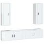Set de muebles de TV 4 pzas madera contrachapada blanco brillo de , Muebles TV - Ref: Foro24-3188848, Precio: 267,82 €, Descu...