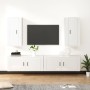 Set de muebles de TV 4 pzas madera contrachapada blanco brillo de , Muebles TV - Ref: Foro24-3188696, Precio: 254,45 €, Descu...