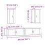 Set de muebles de TV 4 pzas madera contrachapada blanco brillo de , Muebles TV - Ref: Foro24-3188696, Precio: 254,45 €, Descu...