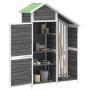 Cobertizo herramientas jardín madera pino gris 120x53,5x170 cm de , Cobertizos - Ref: Foro24-172247, Precio: 275,17 €, Descue...