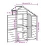 Cobertizo herramientas jardín madera pino gris 120x53,5x170 cm de , Cobertizos - Ref: Foro24-172247, Precio: 275,17 €, Descue...