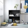 Estantería madera de ingeniería gris 60x24x76 cm de , Librerías y estanterías - Ref: Foro24-800857, Precio: 45,87 €, Descuent...