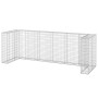 Muro gaviones para contenedor basura galvanizado 325x100x110 cm de , Soportes para contenedores de residuos - Ref: Foro24-151...