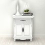 Armario con 2 puertas y 1 cajón madera blanco de , Aparadores - Ref: Foro24-241375, Precio: 178,48 €, Descuento: %