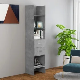 Estantería de madera contrachapada gris hormigón 40x35x180 cm de vidaXL, Librerías y estanterías - Ref: Foro24-803420, Precio...