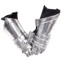 Guanteletes de caballero medieval réplica LARP acero plateado de , Armas coleccionables - Ref: Foro24-286207, Precio: 71,08 €...