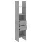 Estantería de madera contrachapada gris hormigón 40x35x180 cm de vidaXL, Librerías y estanterías - Ref: Foro24-803420, Precio...