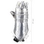 Guanteletes de caballero medieval réplica LARP acero plateado de , Armas coleccionables - Ref: Foro24-286207, Precio: 71,08 €...
