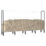 Leñero de acero gris antracita 240x35x120 cm de , Bolsas y soportes de leña - Ref: Foro24-286291, Precio: 75,17 €, Descuento: %