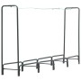 Leñero de acero gris antracita 240x35x120 cm de , Bolsas y soportes de leña - Ref: Foro24-286291, Precio: 75,17 €, Descuento: %