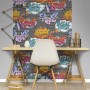 DUTCH WALLCOVERINGS Papel de pared diseño graffiti multicolor L179-01 de , Papel pintado - Ref: Foro24-422372, Precio: 24,36 ...
