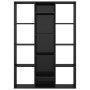 Divisor/estantería aglomerado negro brillante 100x24x140 cm de , Divisores de ambientes - Ref: Foro24-800448, Precio: 86,84 €...