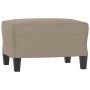 Reposapiés tela de microfibra gris taupe 60x50x41 cm de , Otomanas - Ref: Foro24-349341, Precio: 54,49 €, Descuento: %