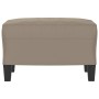 Reposapiés tela de microfibra gris taupe 60x50x41 cm de , Otomanas - Ref: Foro24-349341, Precio: 54,49 €, Descuento: %
