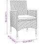 Juego de comedor de jardín 3 piezas ratán sintético gris de vidaXL, Conjuntos de jardín - Ref: Foro24-3058465, Precio: 193,43...