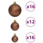 Bolas de Navidad 100 unidades marrón 3 / 4 / 6 cm de , Adornos festivos - Ref: Foro24-356099, Precio: 22,65 €, Descuento: %