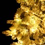Árbol de Navidad con nieve, luces LED y piñas PVC y PE 195 cm de , Arboles de navidad - Ref: Foro24-3094561, Precio: 256,18 €...