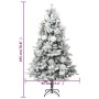 Árbol de Navidad con nieve, luces LED y piñas PVC y PE 195 cm de , Arboles de navidad - Ref: Foro24-3094561, Precio: 256,18 €...