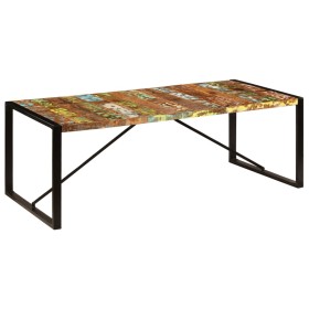 Mesa de comedor de madera maciza reciclada 220x100x75 cm en Mesas de comedor | Comprar online en Foru.es