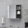 Armario espejo baño contrachapada gris hormigón 62,5x20,5x64 cm de vidaXL, Tocadores de baño - Ref: Foro24-803312, Precio: 66...