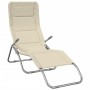 Tumbona plegable 2 uds textilene acero con recubrimiento crema de , Tumbonas - Ref: Foro24-312476, Precio: 162,79 €, Descuent...