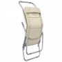 Tumbona plegable 2 uds textilene acero con recubrimiento crema de , Tumbonas - Ref: Foro24-312476, Precio: 162,79 €, Descuent...