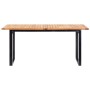 Set comedor jardín 9 pzas ratán sintético y madera acacia gris de , Conjuntos de jardín - Ref: Foro24-46009, Precio: 851,15 €...