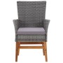 Set comedor jardín 9 pzas ratán sintético y madera acacia gris de , Conjuntos de jardín - Ref: Foro24-46009, Precio: 851,15 €...