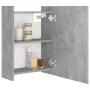 Armario espejo baño contrachapada gris hormigón 62,5x20,5x64 cm de vidaXL, Tocadores de baño - Ref: Foro24-803312, Precio: 70...