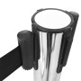 Barrera de cinta retráctil negro 200 cm de , Barreras de seguridad - Ref: Foro24-51162, Precio: 15,75 €, Descuento: %