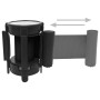 Barrera de cinta retráctil negro 200 cm de , Barreras de seguridad - Ref: Foro24-51162, Precio: 15,75 €, Descuento: %