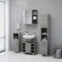 Armario espejo baño contrachapada gris hormigón 62,5x20,5x64 cm de vidaXL, Tocadores de baño - Ref: Foro24-803312, Precio: 70...