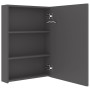 Armario de baño con espejo y LED gris 50x13x70 cm de , Tocadores de baño - Ref: Foro24-326490, Precio: 133,37 €, Descuento: %