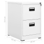 Armario archivador de acero blanco 46x62x72,5 cm de , Armarios archivadores - Ref: Foro24-336270, Precio: 139,76 €, Descuento: %