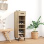 Mueble zapatero madera contrachapada roble Sonoma 30x35x105 cm de , Zapateros y organizadores de calzado - Ref: Foro24-812810...